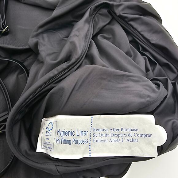 Andie Swim Womans size L The Asbury One Piece Swimsuit in Black High Neck NEW - Picture 5 of 8